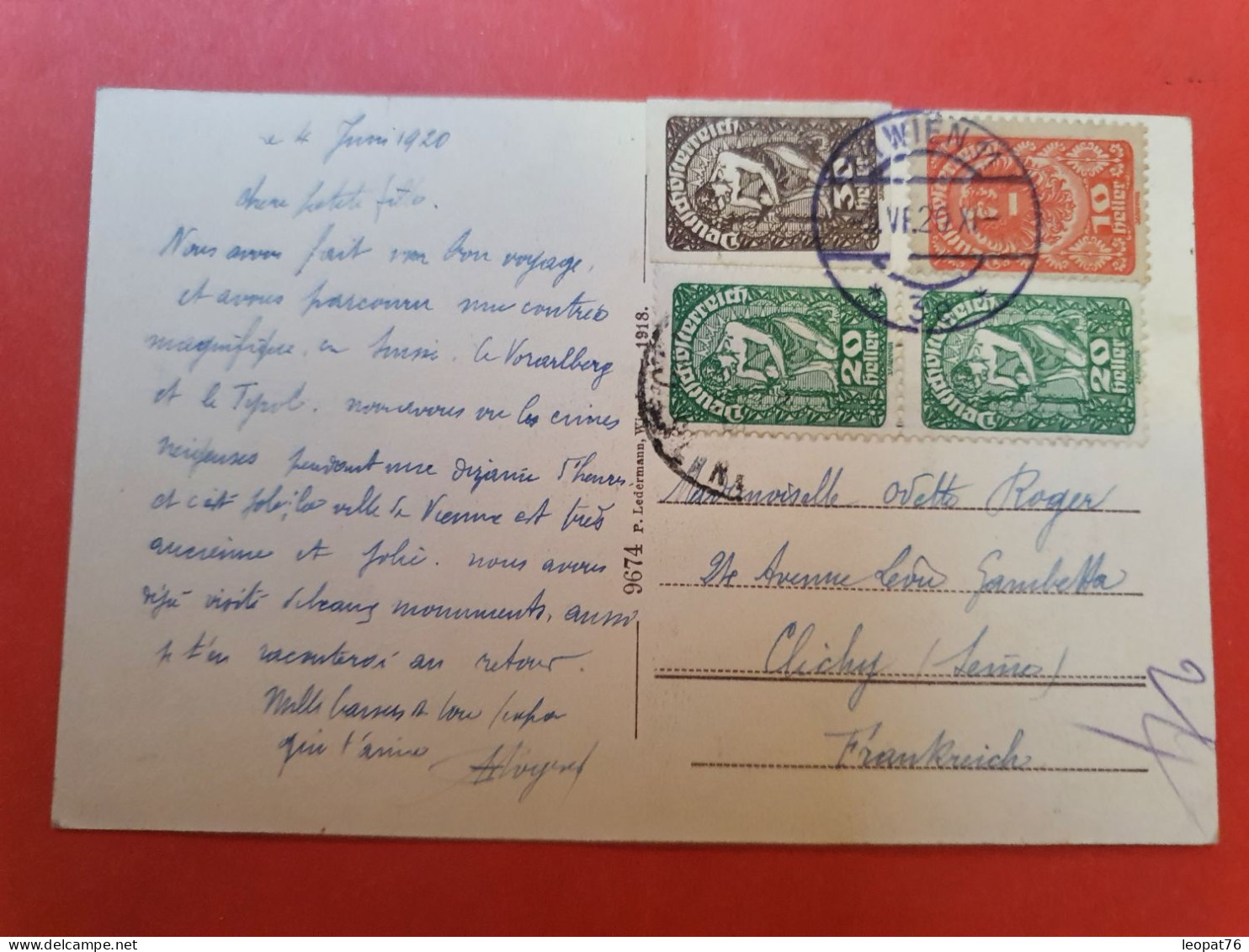 Autriche - Affranchissement De Wien Sur Carte Postale En 1920 Pour La France - D 291 - Lettres & Documents