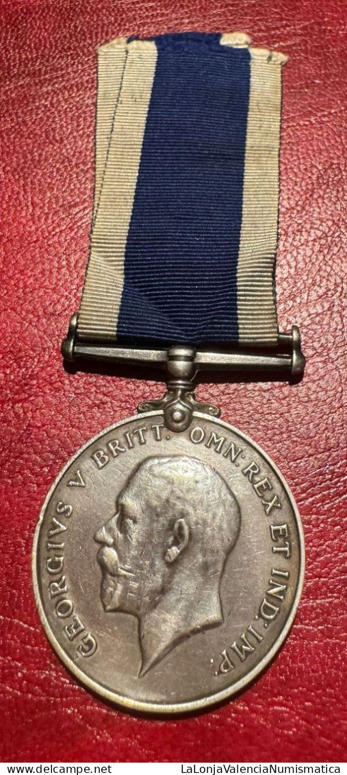 Inglaterra Medalla Jorge V Servicio Naval Y Buena Conducta - Sonstige & Ohne Zuordnung