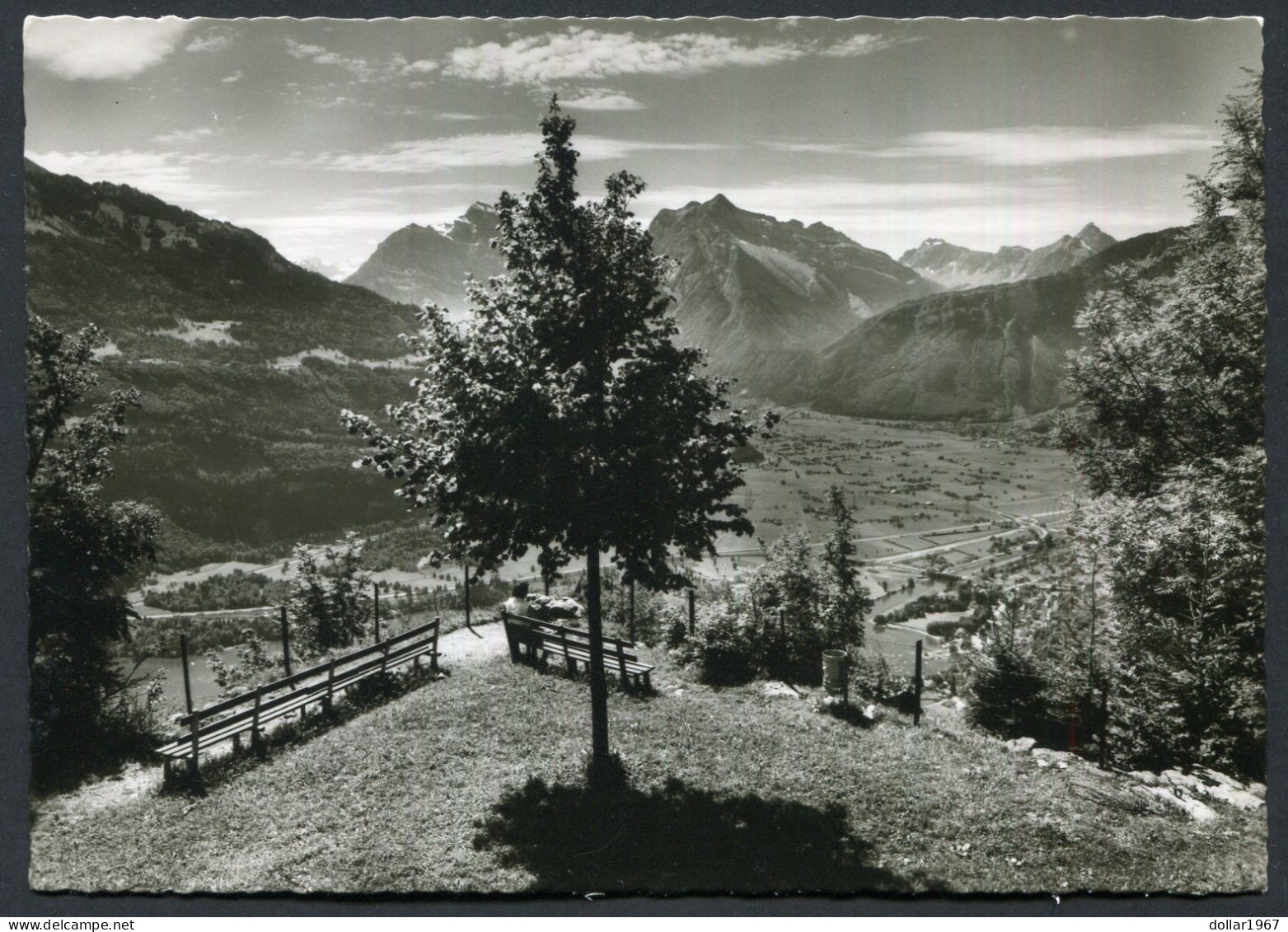 Kurort Amden (SG) 1000m.- Blick Vom Schafbett Auf Linthebene / Glarne - Used  20-9-1975   -  2 Scans For Originalscan !! - Amden