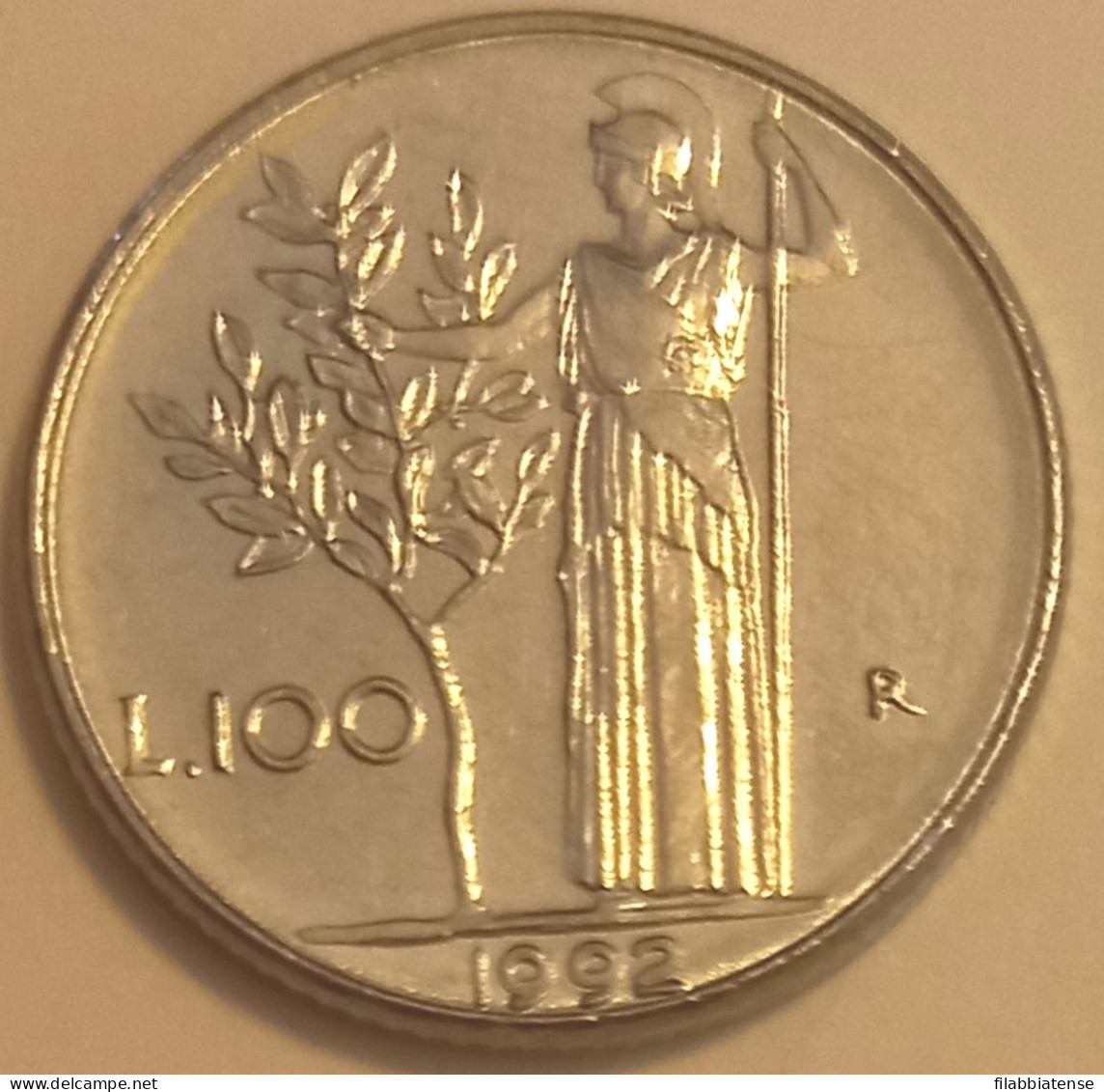 1992 - Italia 100 Lire   ------- - 100 Liras