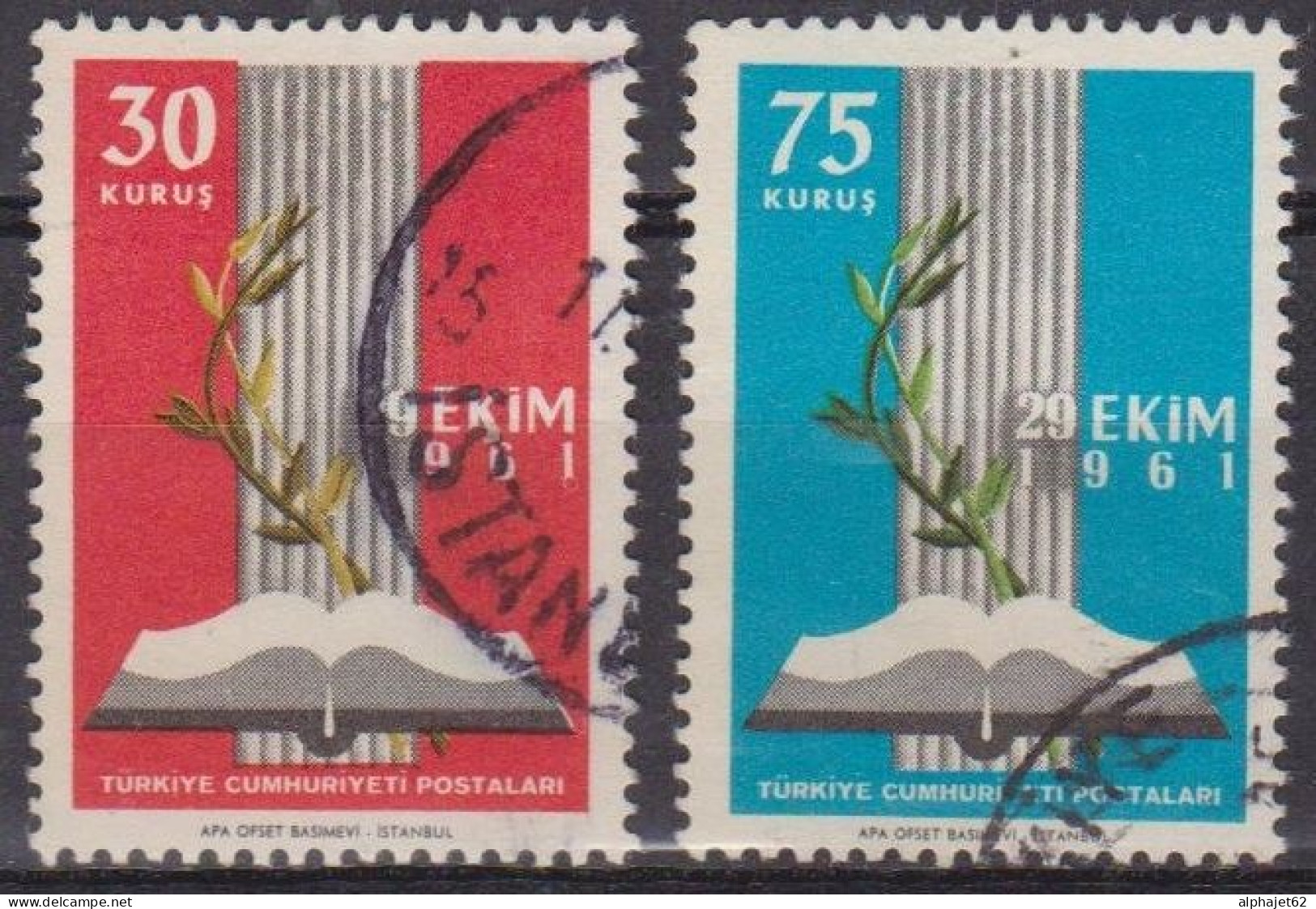 Nouvelle Assemblée Nationale - TURQUIE - Livre - N° 1609-1610 - 1961 - Used Stamps