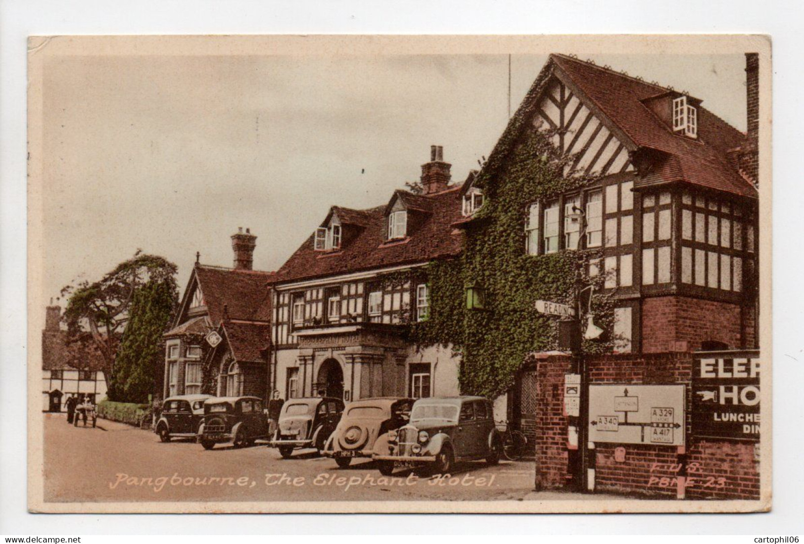 - CPSM PANGBOURNE (Angleterre) - The Elephant Hotel 1954 - - Other & Unclassified