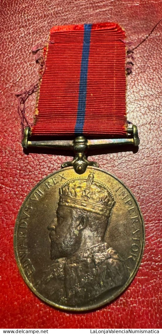 Gran Bretaña Medalla Eduardo VII Coronación 1902 - Autres & Non Classés