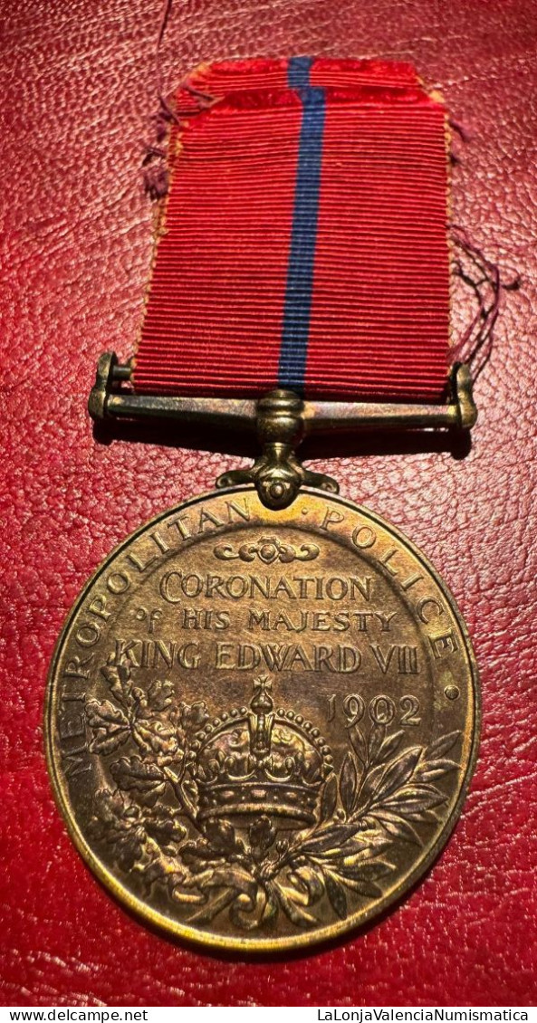 Gran Bretaña Medalla Eduardo VII Coronación 1902 - Altri & Non Classificati