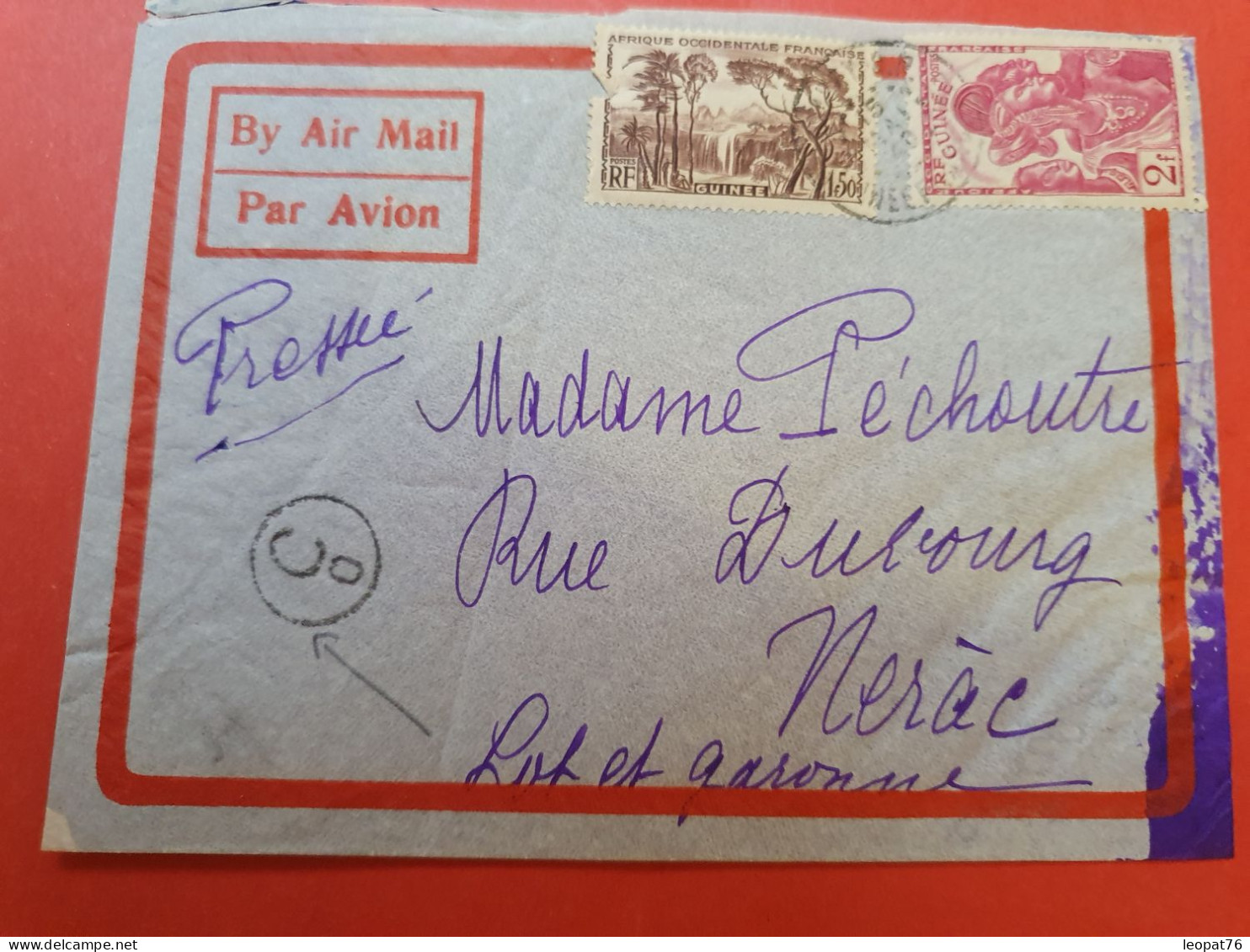 Guinée - Enveloppe De Conakry Pour La France Avec Cachet De Censure - D 311 - Storia Postale