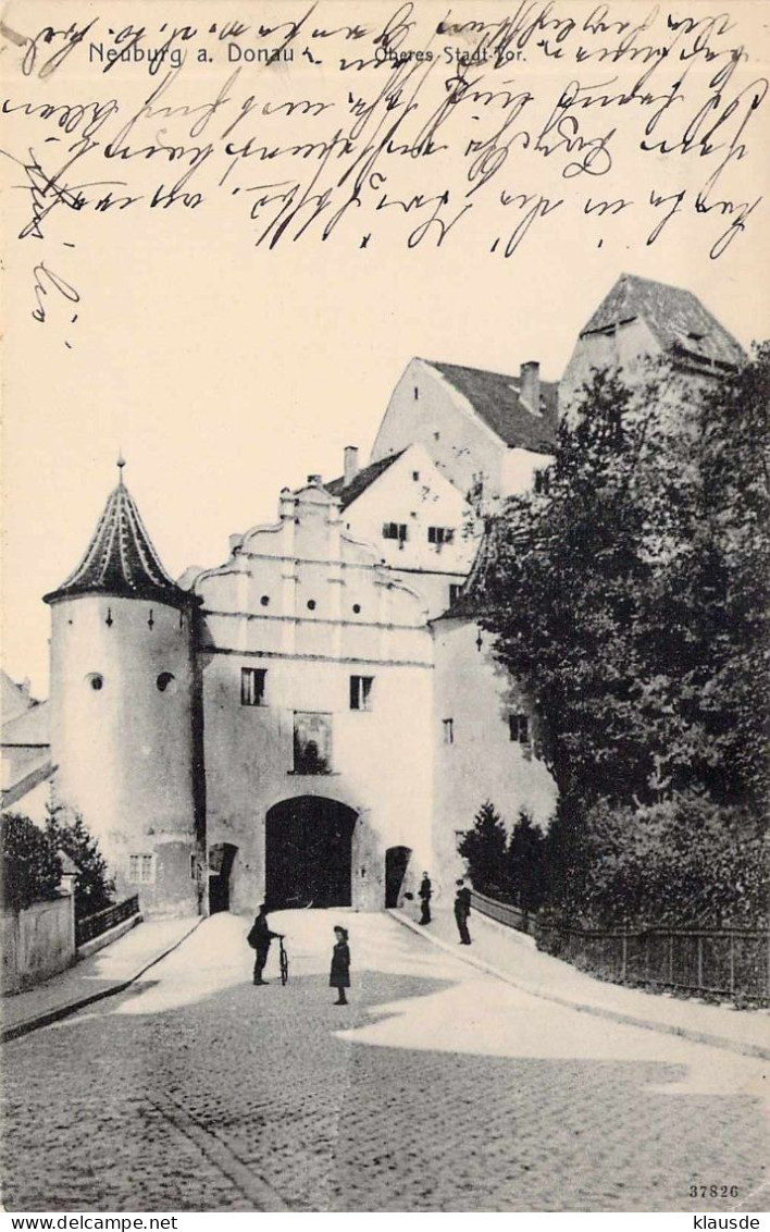 Neuburg A.Donau - Oberes Stadttor Gel.1918 - Neuburg