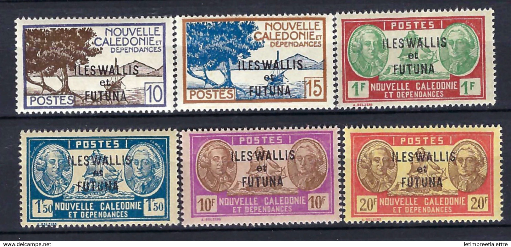 Wallis Et Futuna - YT N° 125 à 130 ** - Neuf Sans Charnière - 1944 - Unused Stamps