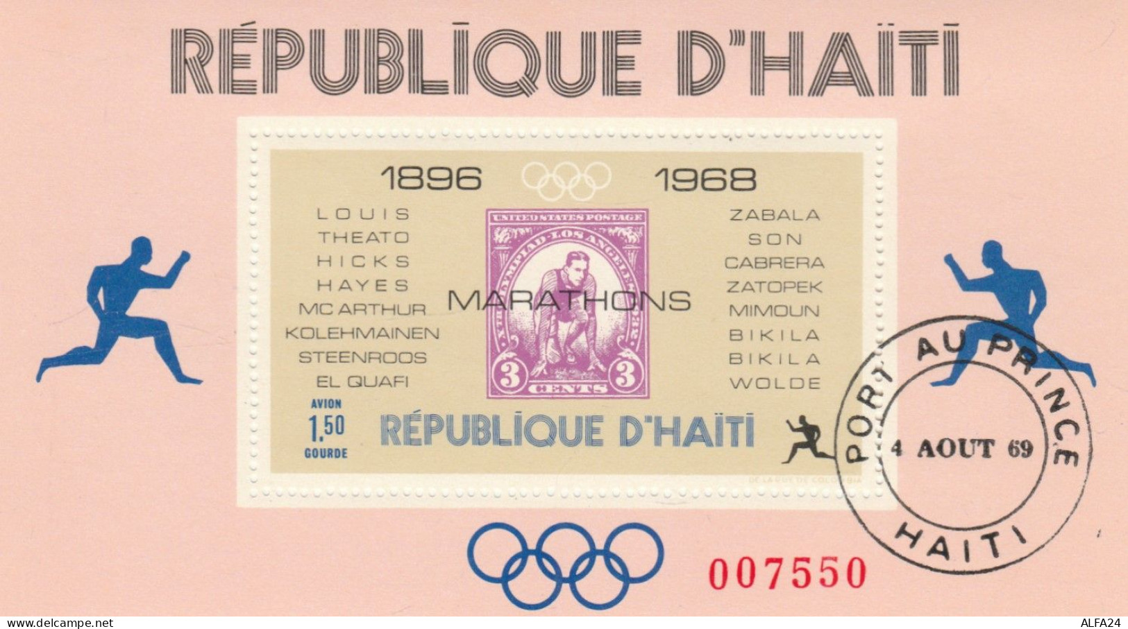 FOGLIETTO ANNULLATO HAITI 1968 (RY2645 - Haïti