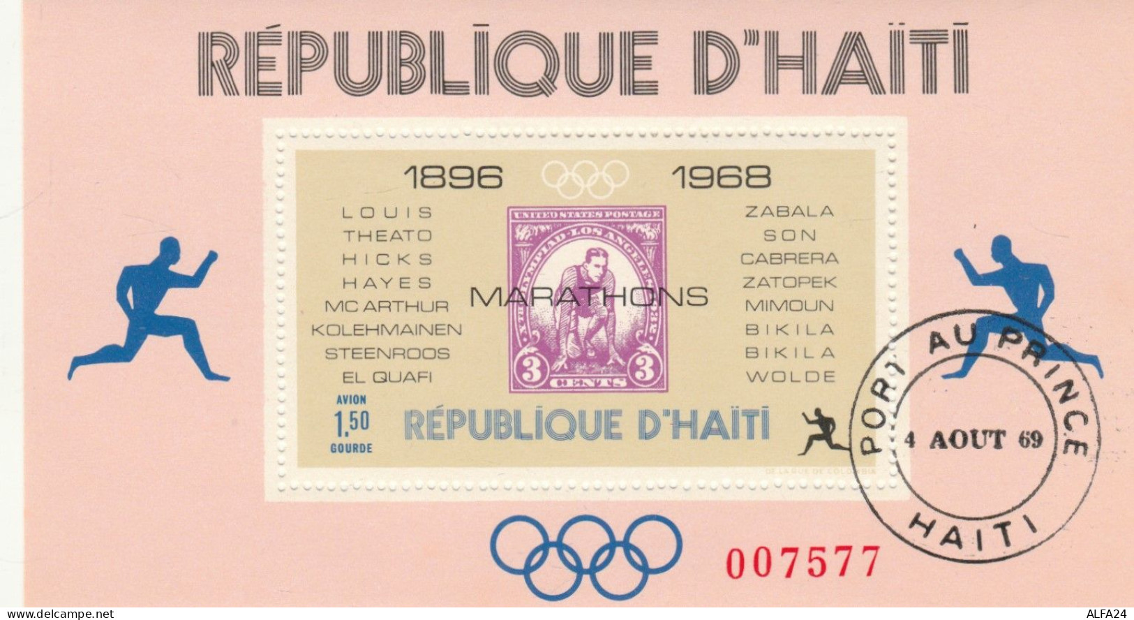 FOGLIETTO ANNULLATO HAITI 1968 (RY2638 - Haïti