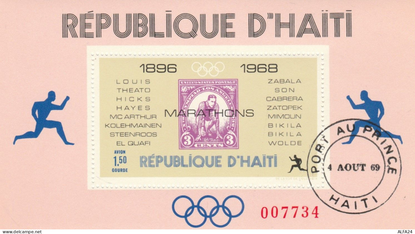 FOGLIETTO ANNULLATO HAITI 1968 (RY2642 - Haïti