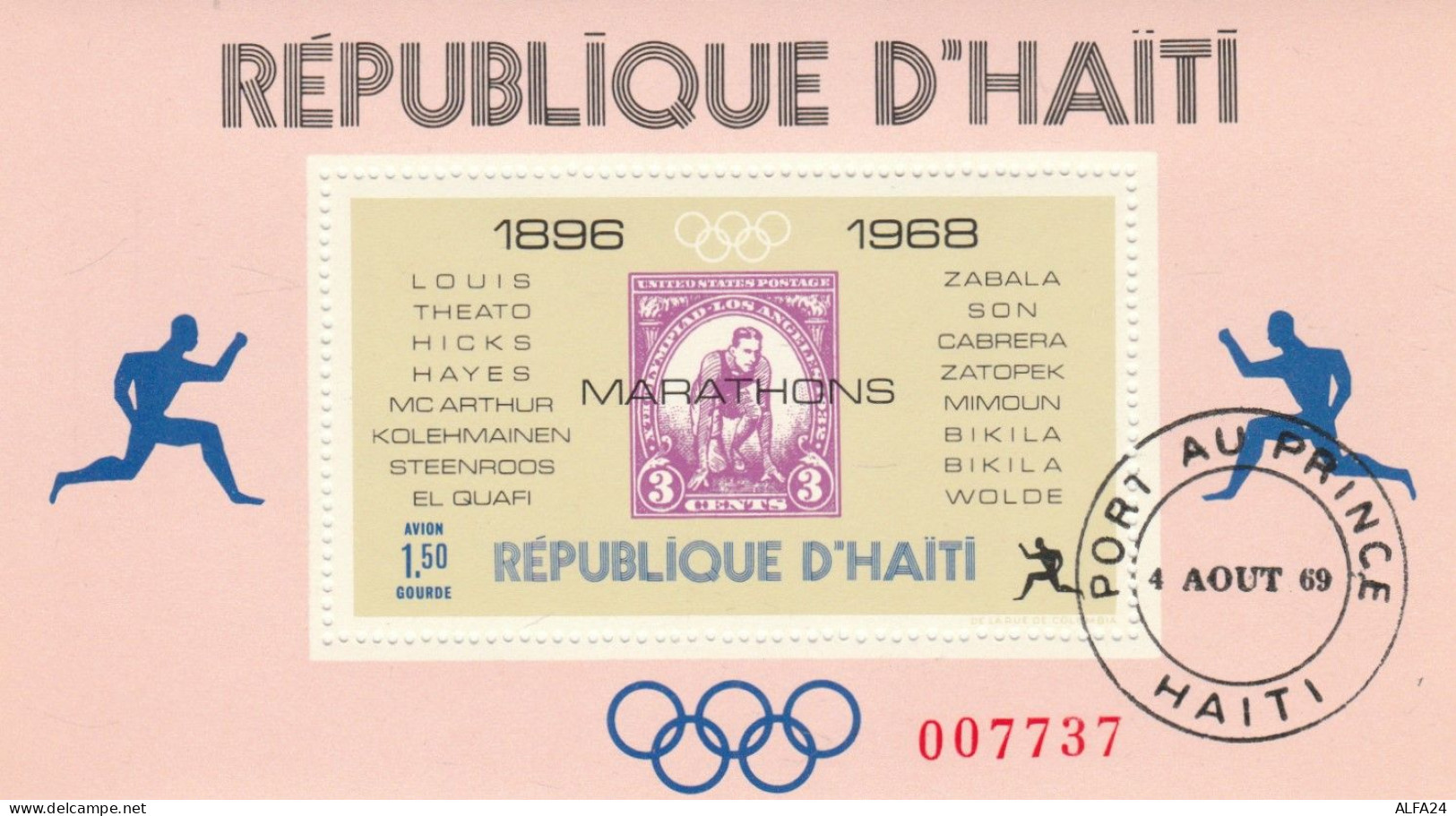 FOGLIETTO ANNULLATO HAITI 1968 (RY2641 - Haïti