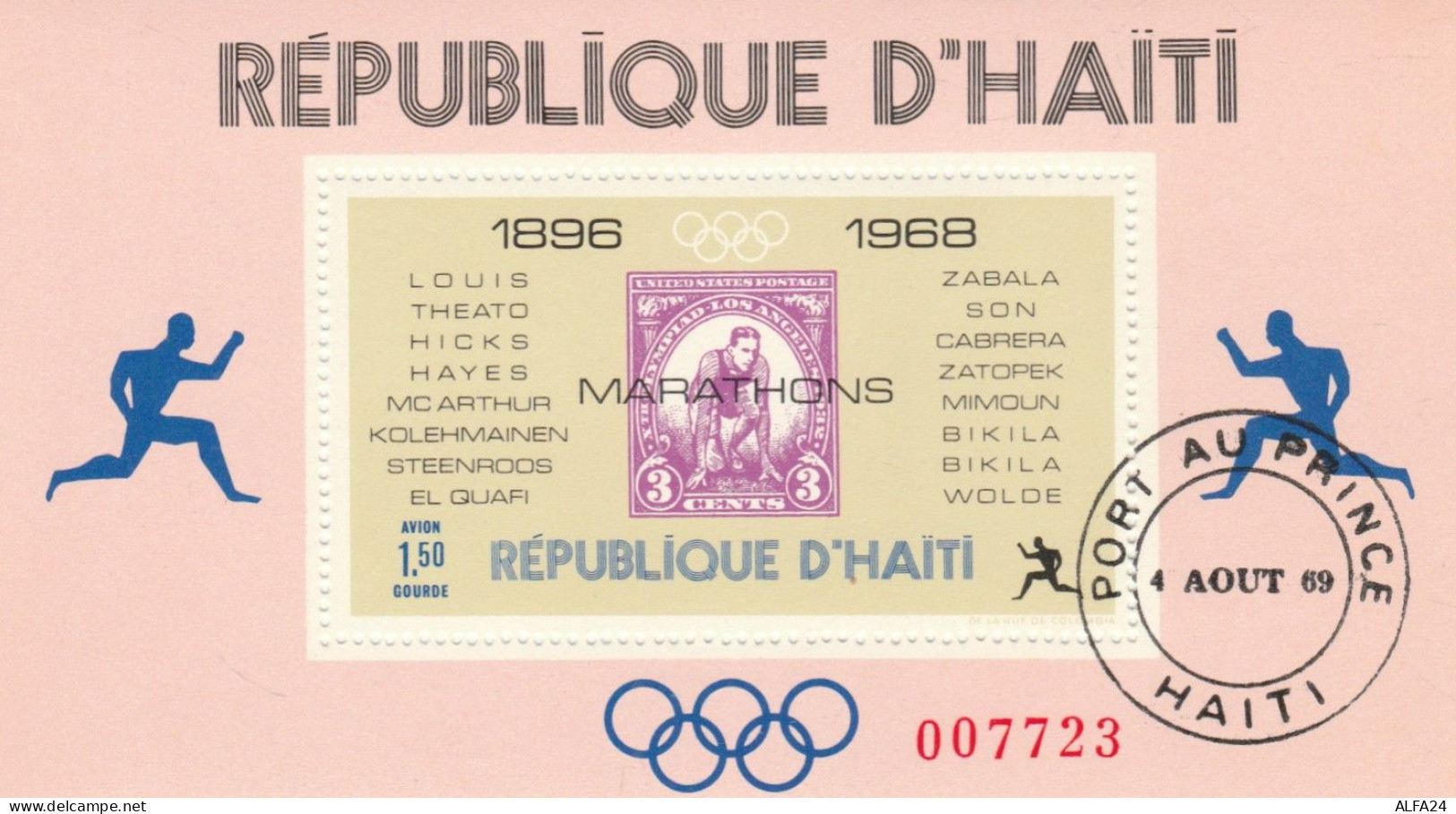 FOGLIETTO ANNULLATO HAITI 1968 (RY2639 - Haïti