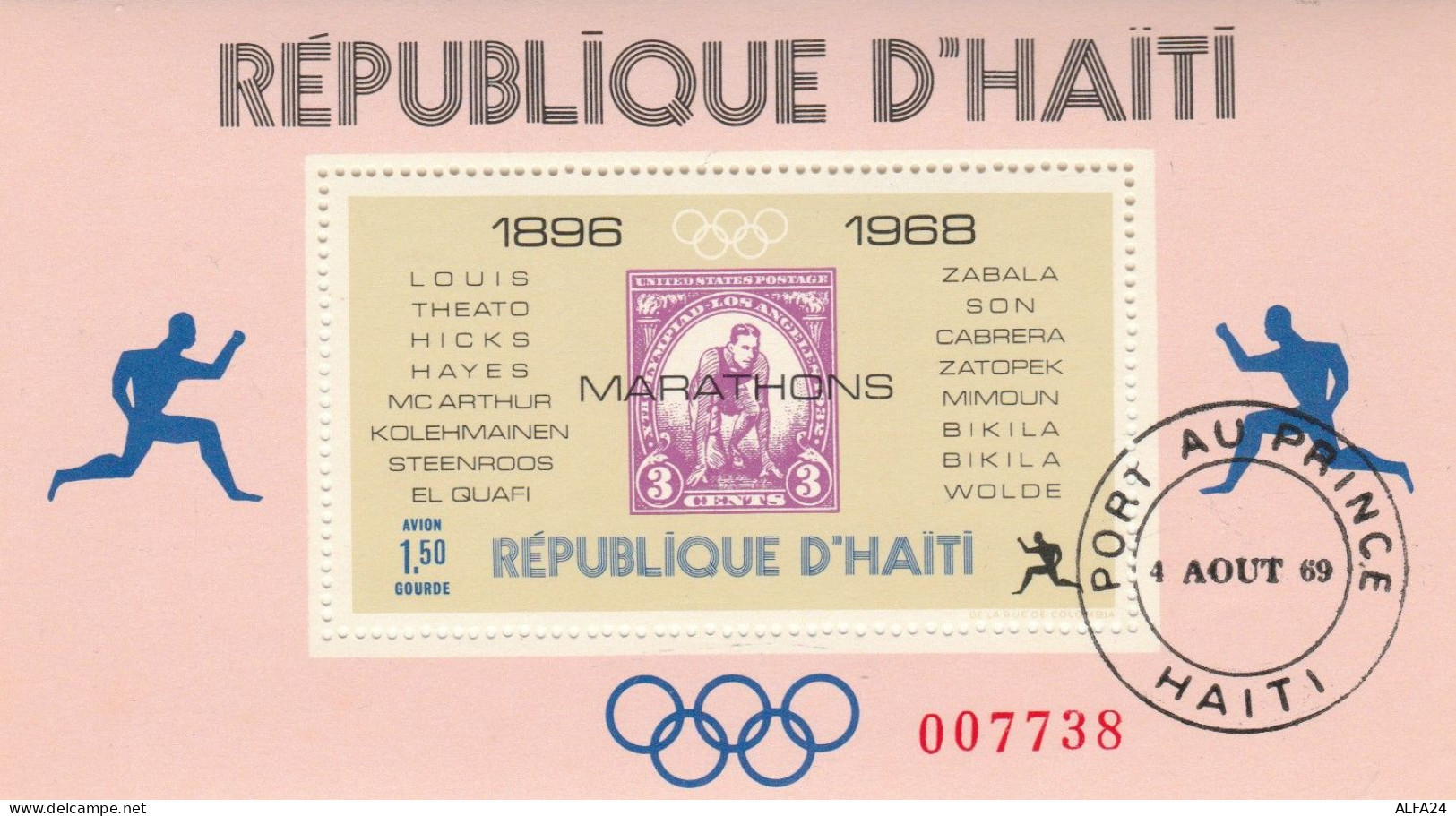 FOGLIETTO ANNULLATO HAITI 1968 (RY2640 - Haïti