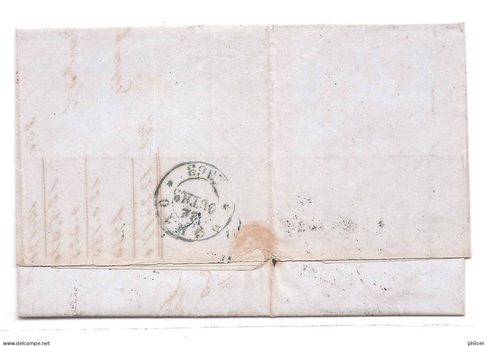 Portugal, 1853, # 2, Lisboa-Porto - Covers & Documents