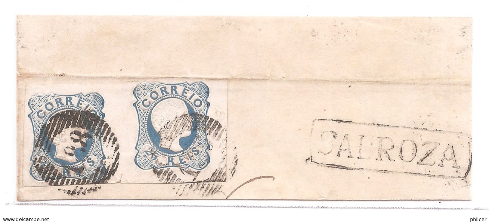 Portugal, 1857, # 12, Sabrosa - Storia Postale