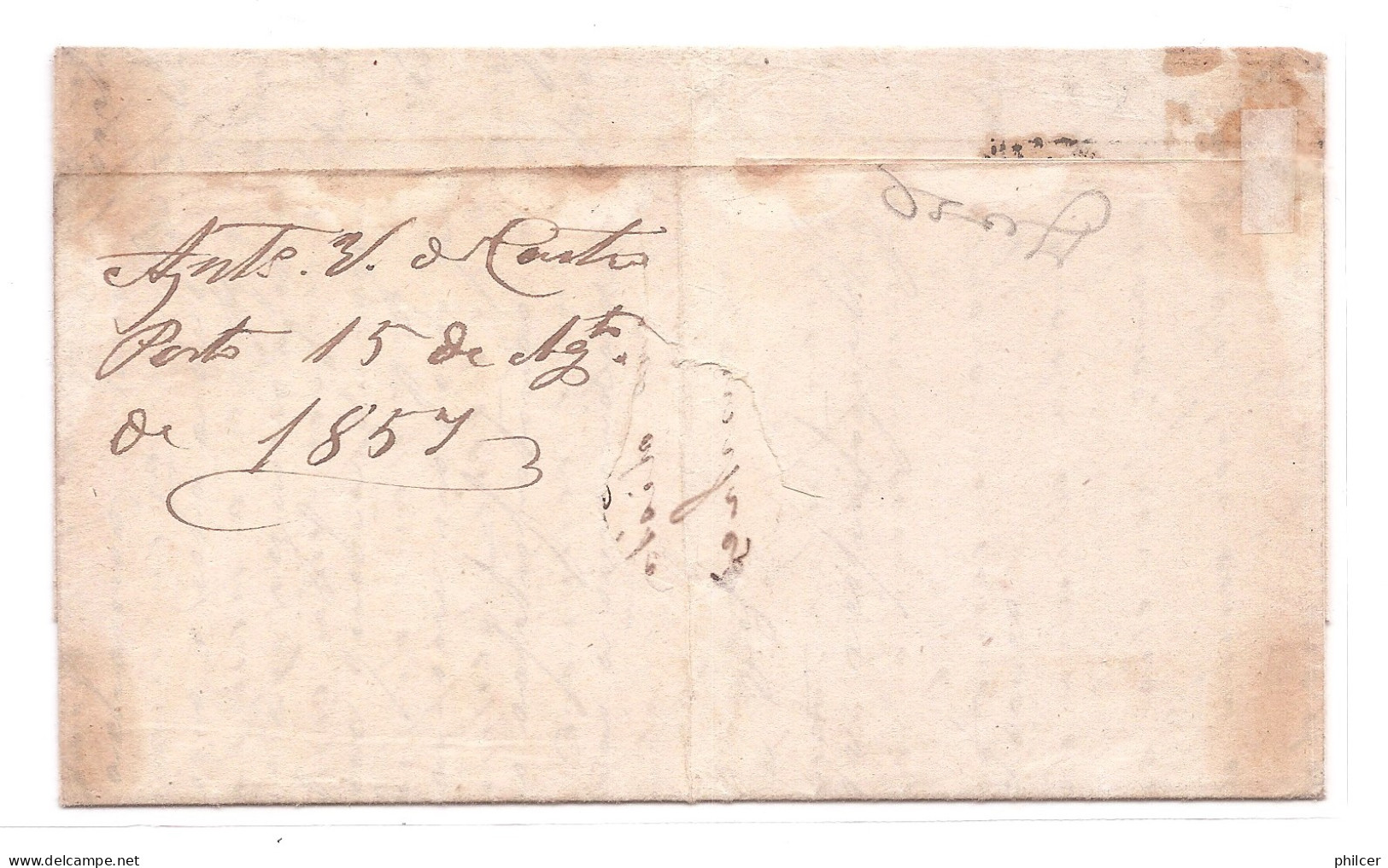 Portugal, 1857, # 12, Porto-Guimarães - Covers & Documents