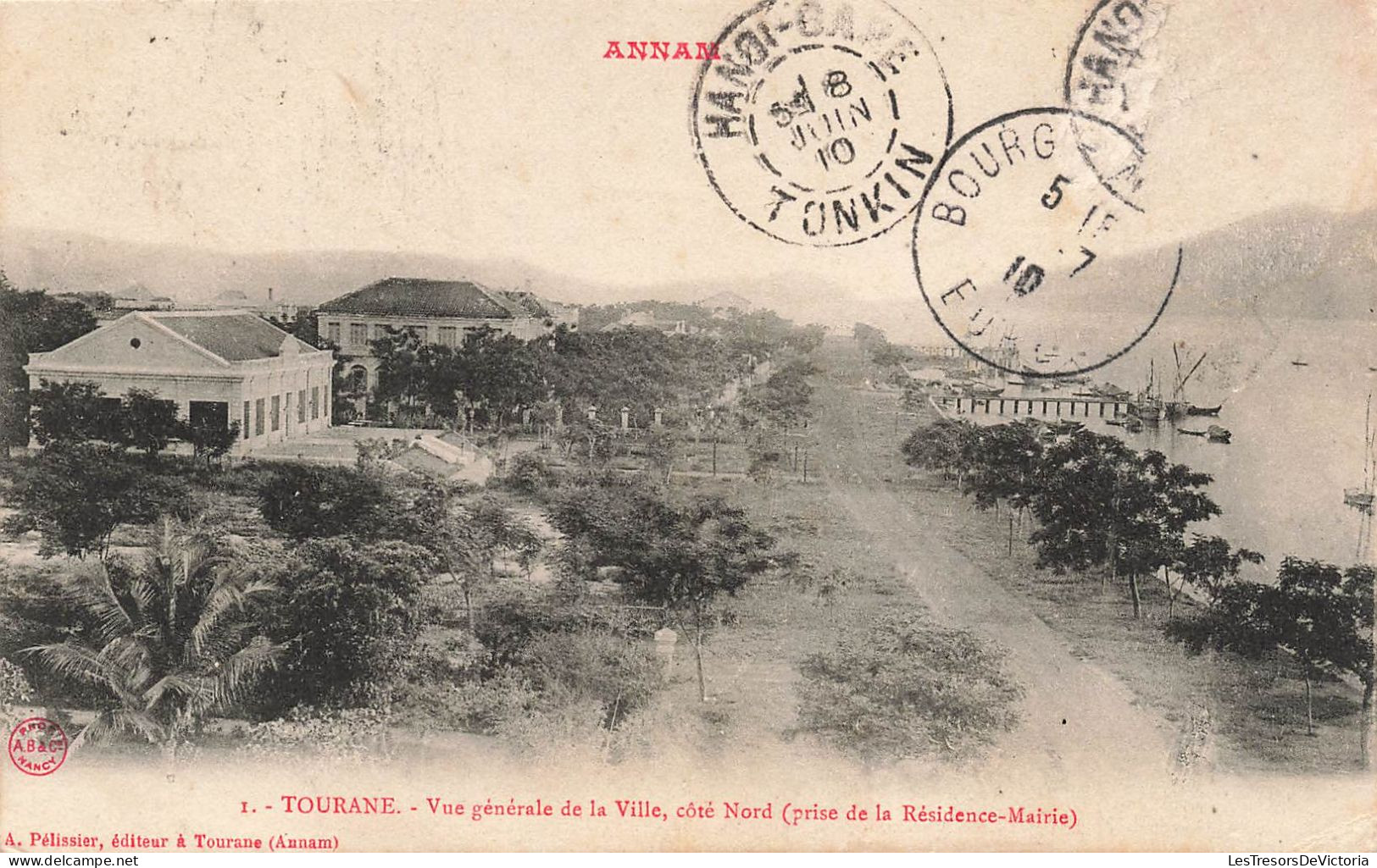 VIET NAM - Annam - Tourane - Vue Générale De La Ville, Côté Nord (prise De La Résidence Marie) - Carte Postale Ancienne - Vietnam