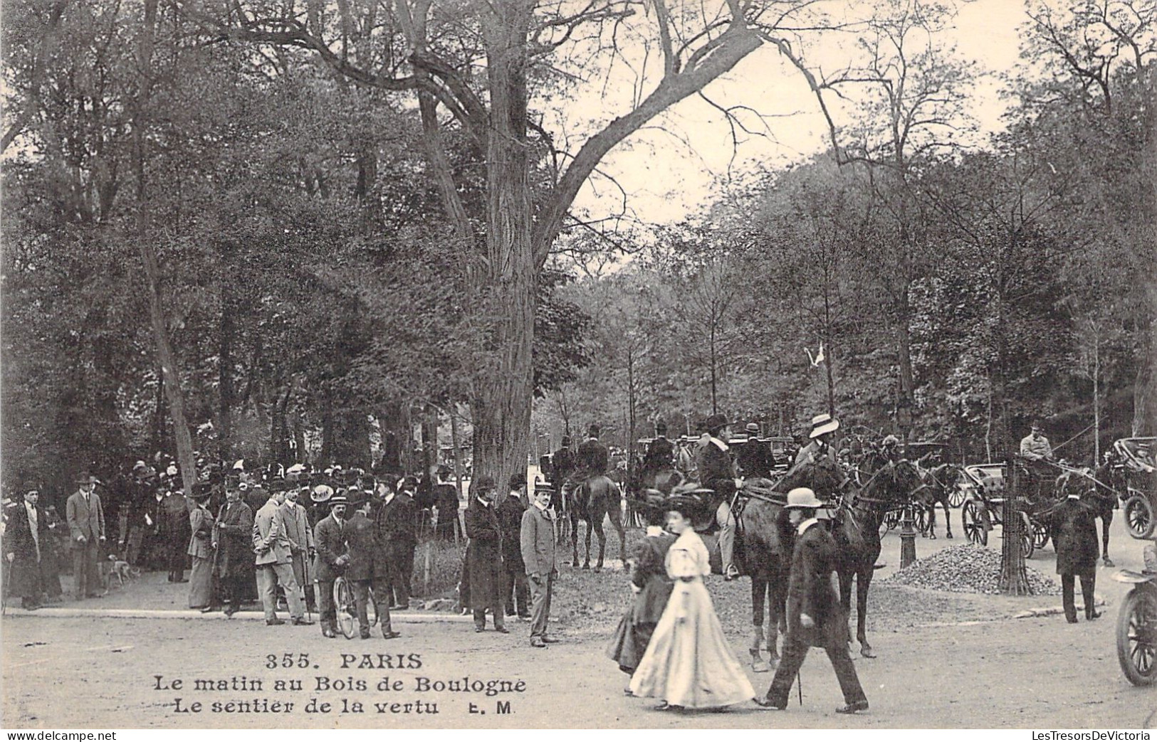 FRANCE - Paris - Le Matin Au Bois De Boulogne - Le Sentier De La Vertu - Carte Postale Ancienne - Parchi, Giardini