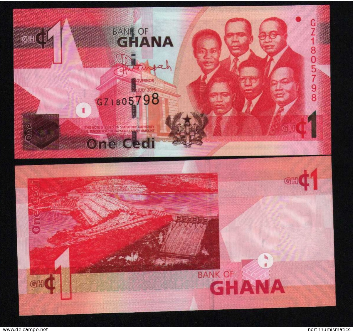 Ghana 1 Cedi 2015 Unc - Ghana