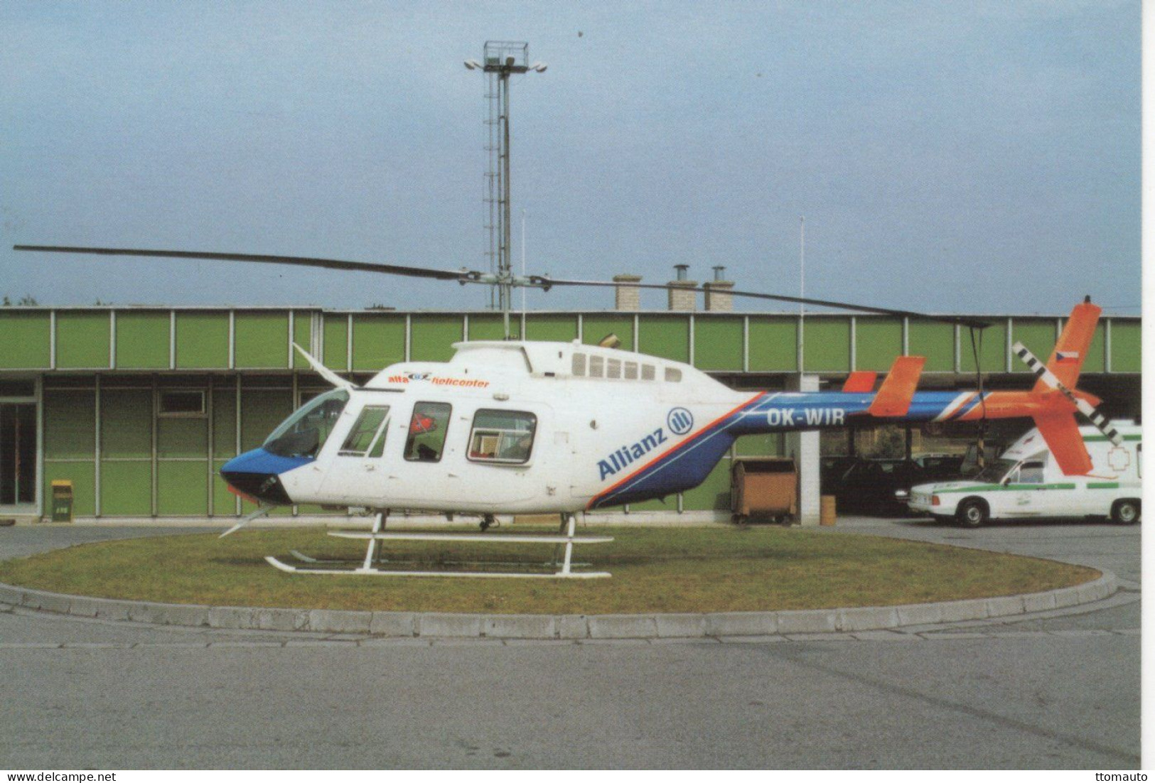 Alfa Helicopter SRO Bell 206L-3 Long Ranger III OK-WIR C/n51511 At Brno 2000  - CPM - Helikopters