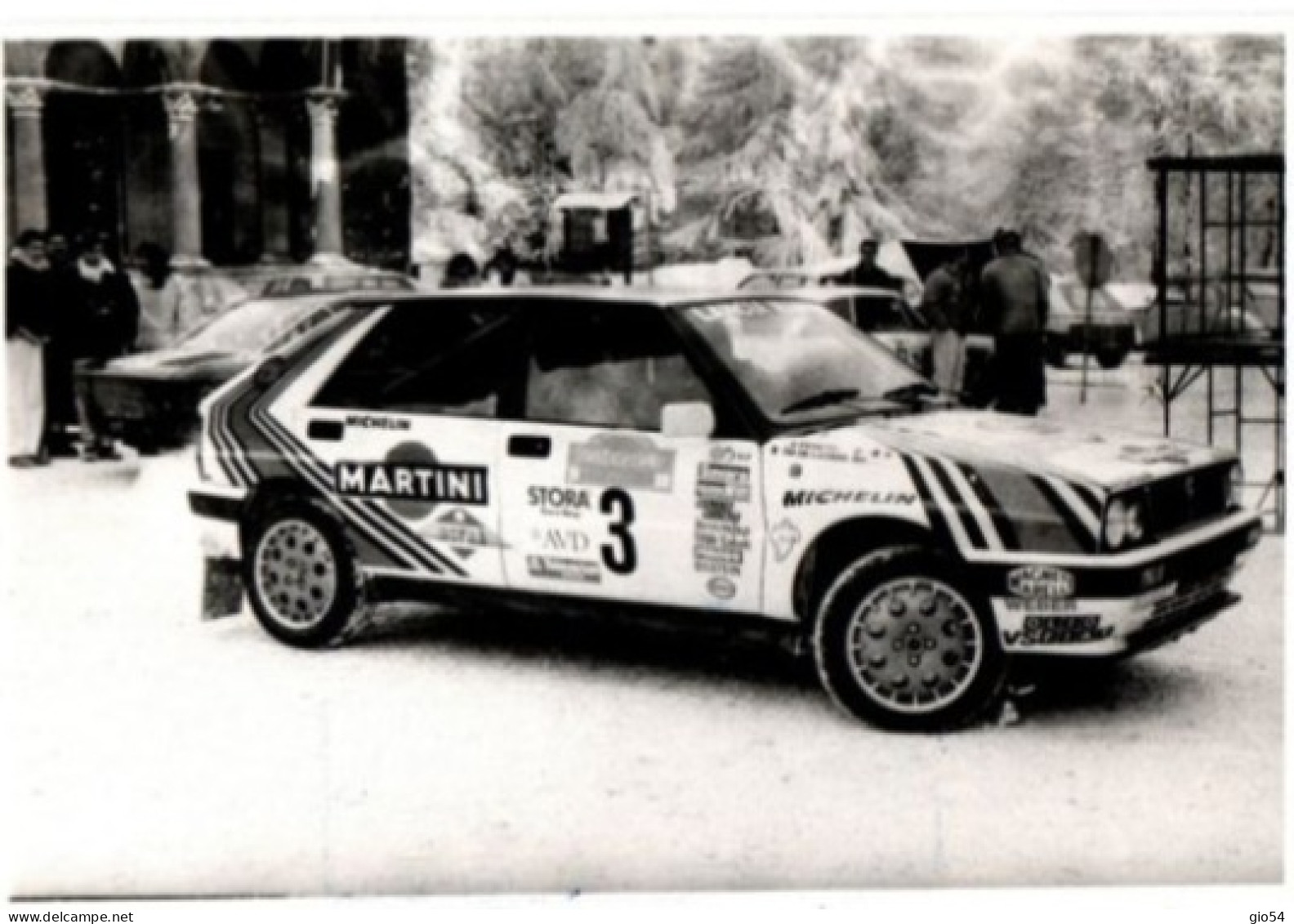 Rally Sestriere Lancia Delta Martini Pilota Proietti Navigatore De La Croix Fotografica (14,8 X 10,5) - Rallyes