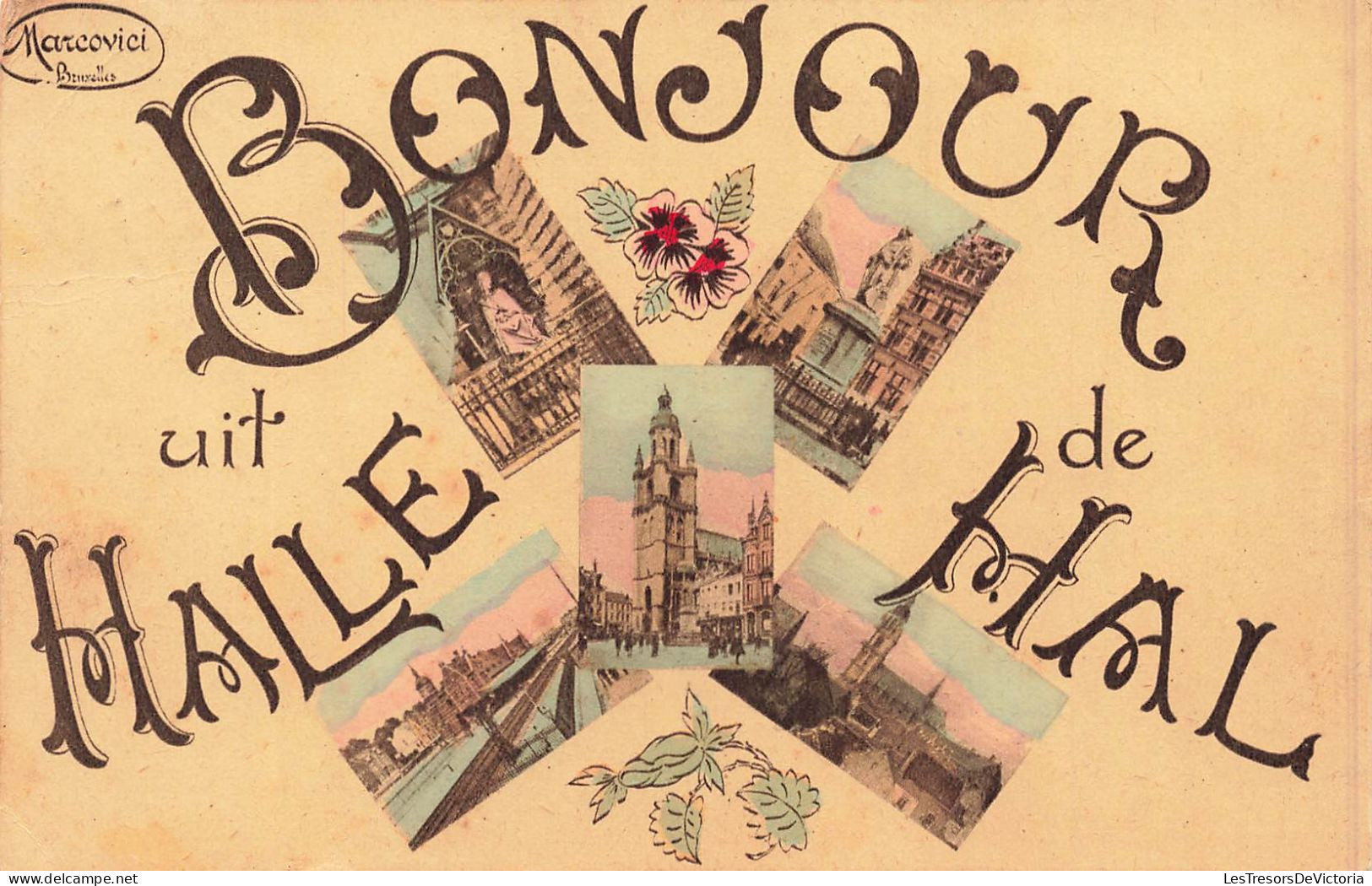 BELGIQUE - Hal - Bonjour De Hal - Multi-vues - Carte Postale Ancienne - Halle