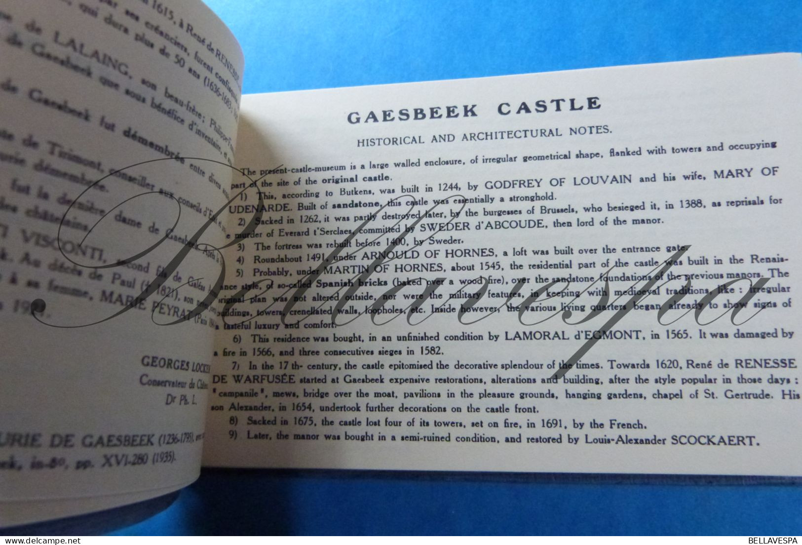 Gaesbeek Gaasbeel Domein Kasteel Chateau Carnet Boekje Lot X 36 Postkaarten /Volledig - Schlösser