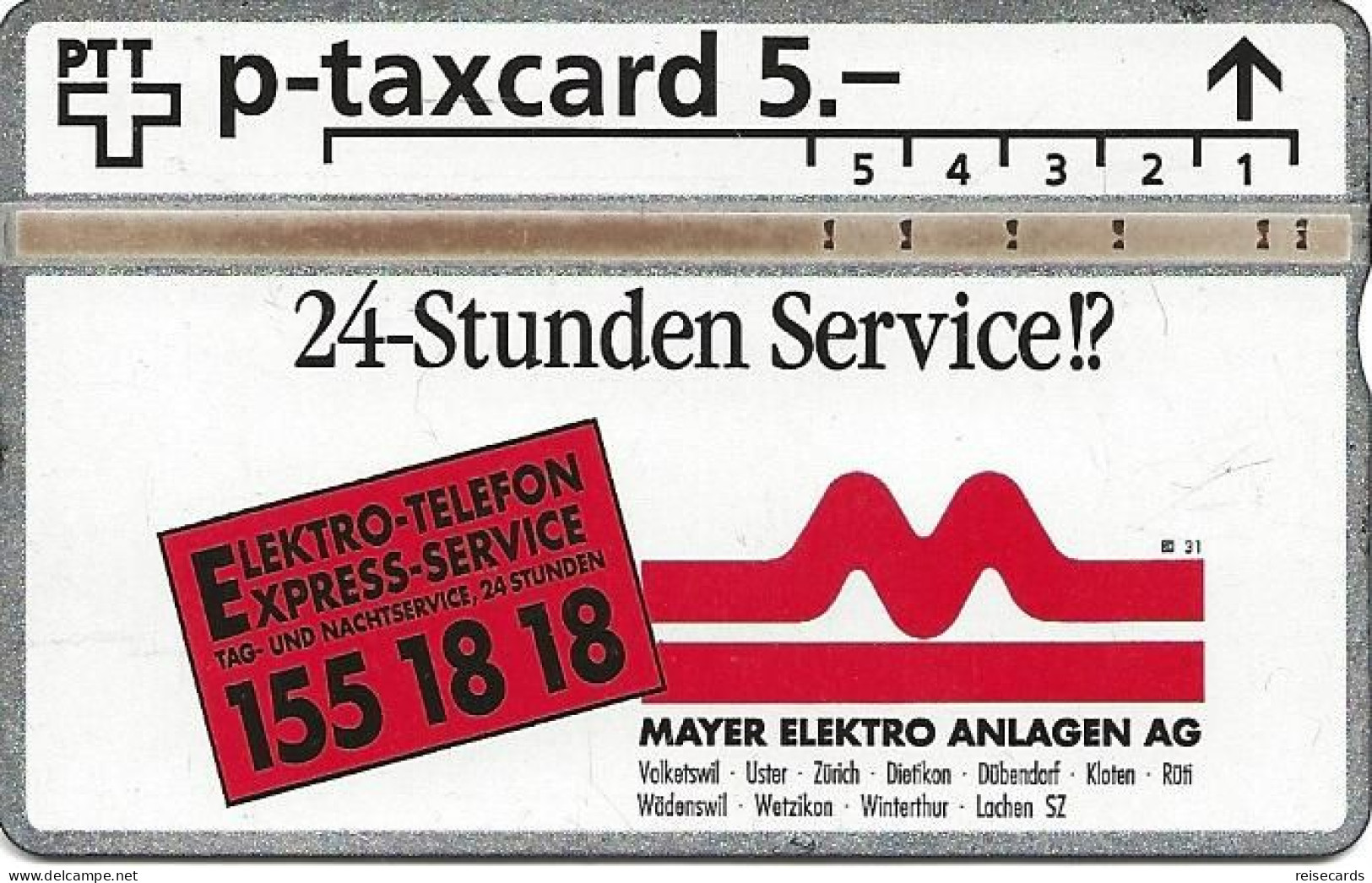 Switzerland: PTT P: KP-94 407L Mayer Elektro Anlagen AG - Schweiz