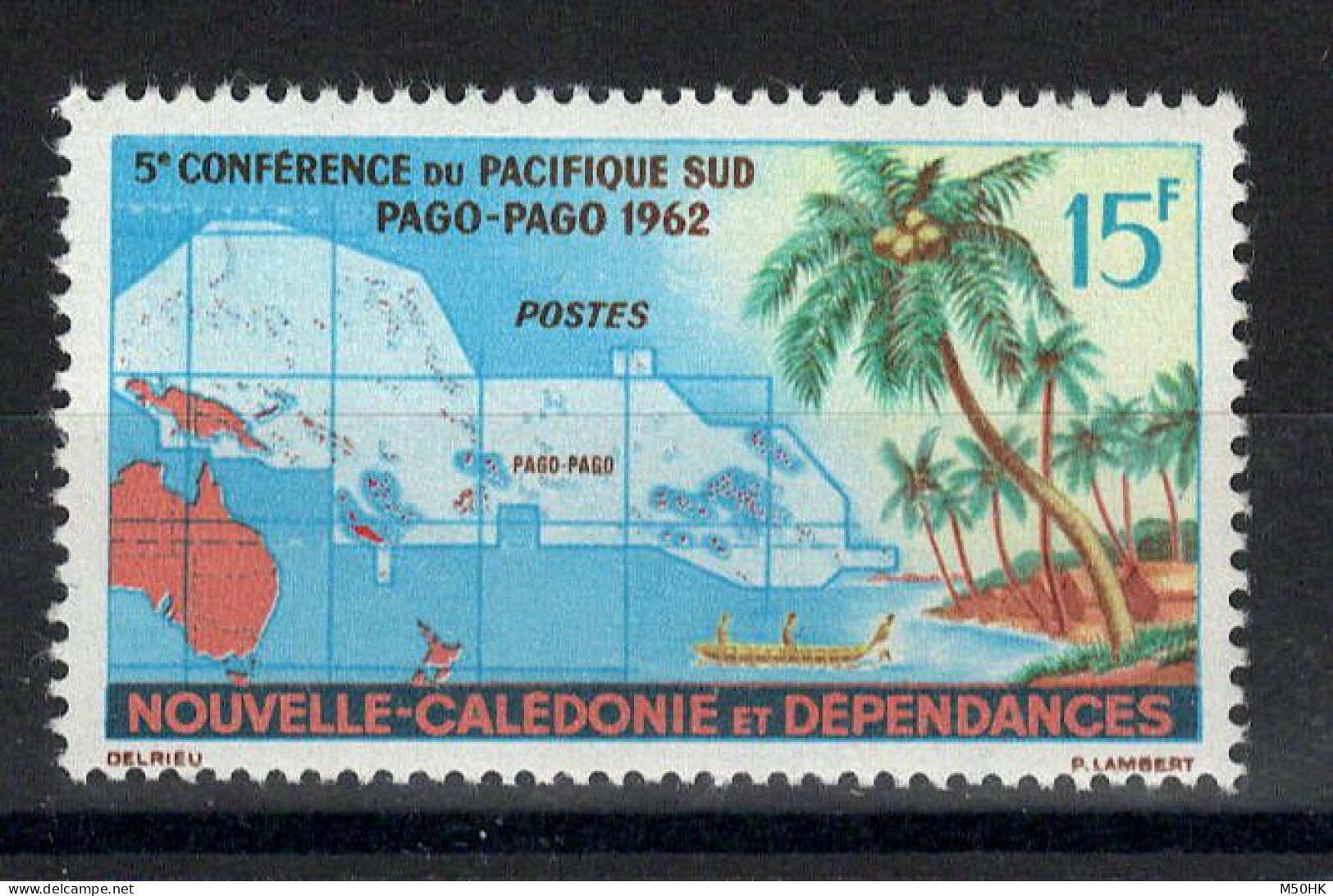 Nouvelle Calédonie - YV 305 N** MNH Luxe , Conference Du Pacifique Sud à Pago Pago , Cote 4,40 Euros - Neufs