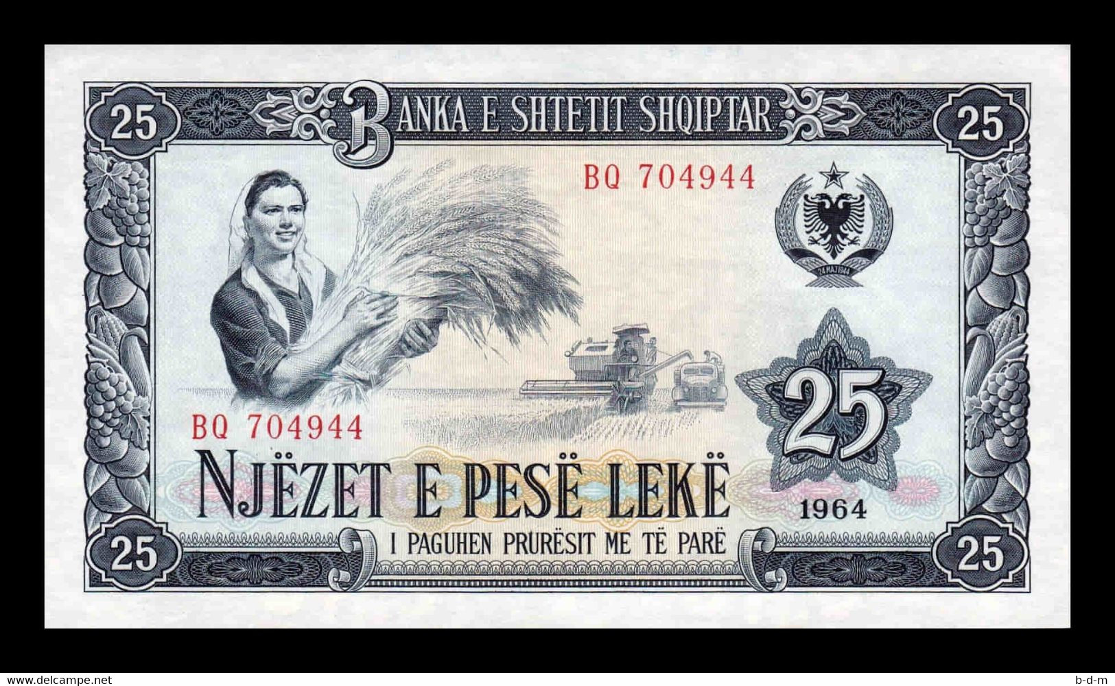 Albania 25 Leke 1964 Pick 37 Sc Unc - Albanië