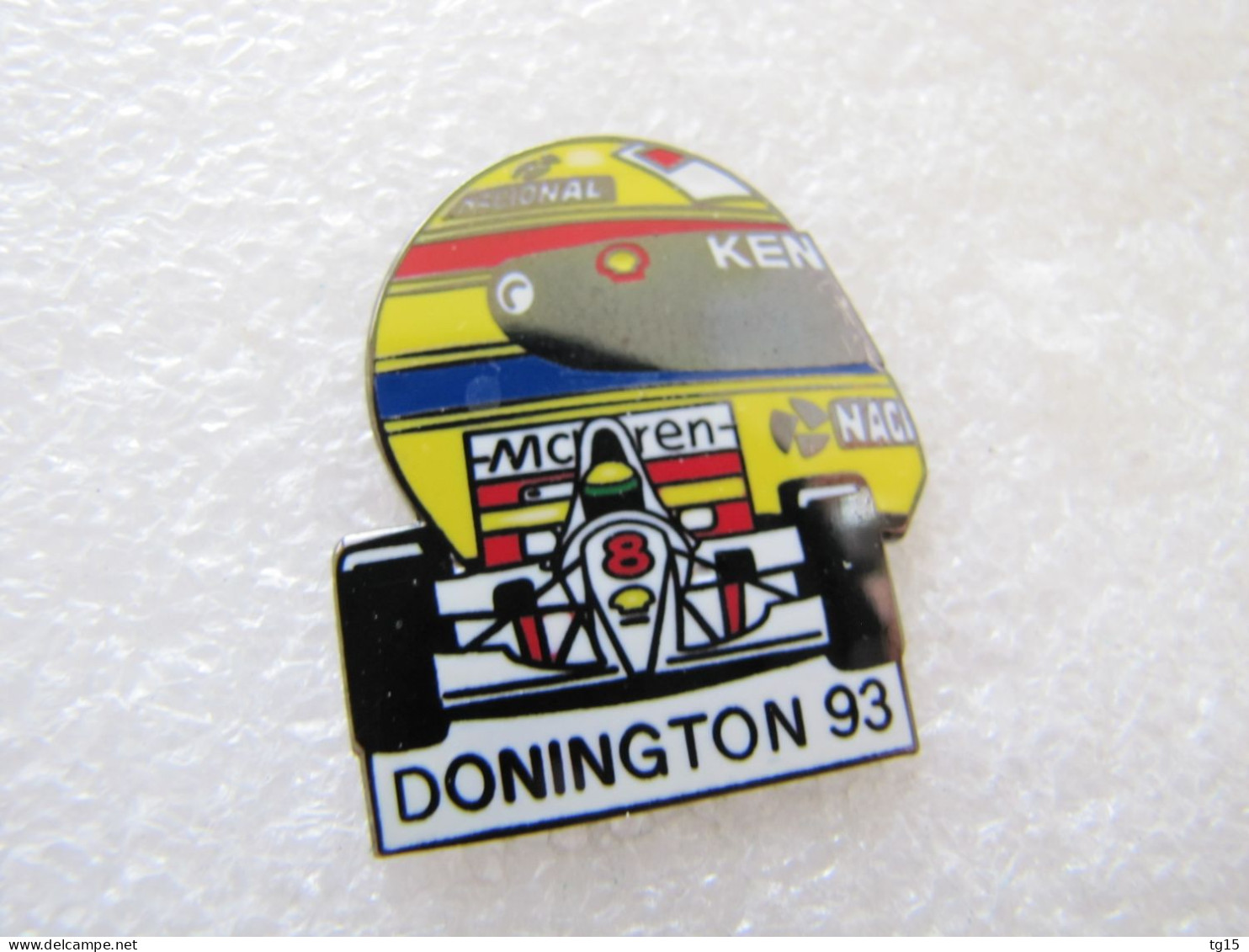 TOP PIN'S   FORMULE 1 McLAREN  AYRTON SENNA   DONINGTON 1993 Email Grand Feu - F1