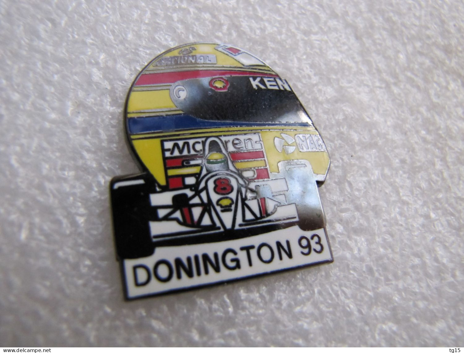 TOP PIN'S   FORMULE 1 McLAREN  AYRTON SENNA   DONINGTON 1993 Email Grand Feu - F1