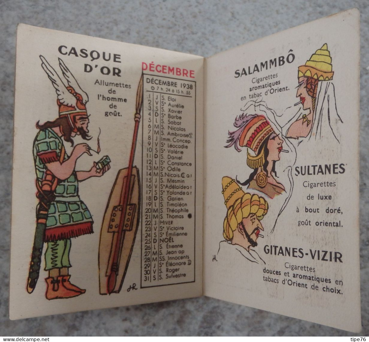 petit calendrier 16 pages 1938 service exploitation industrielle tabacs et allumettes Naja Magnat Gallia Chasseu Cyrano