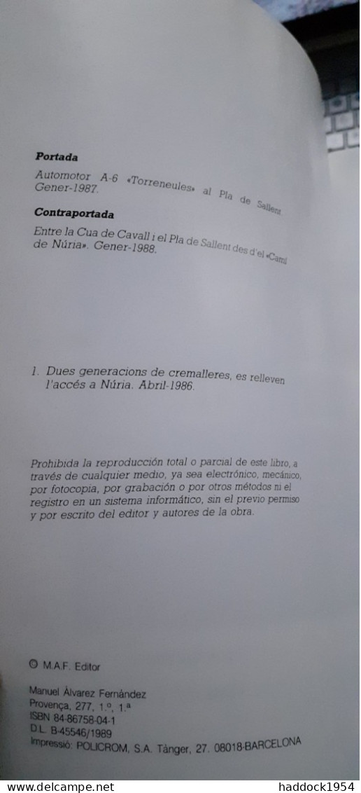 De RIBES A NURIA PERE BALIARDA Maf Editor 1989 - Práctico