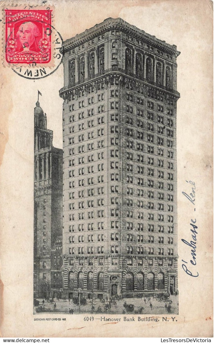 ETATS UNIS - New York - Hanover Bank Building - Dos Non Divisé - Carte Postale Ancienne - Andere Monumente & Gebäude