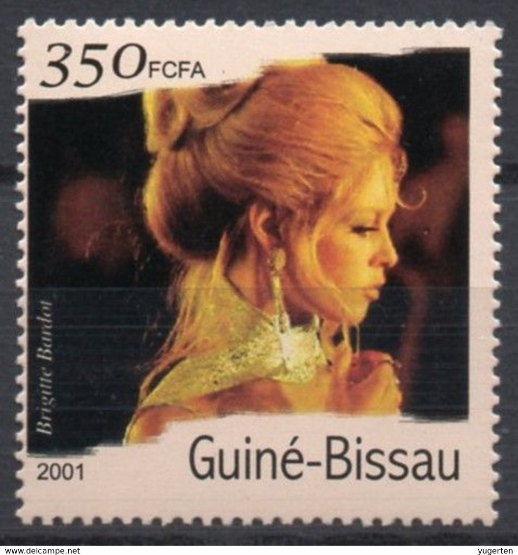 GUINEA-BISSAU 2001 - 1v - MNH - Brigitte Bardot - Cinema Movies Film Kino Cine Actor Actors France - Acteurs