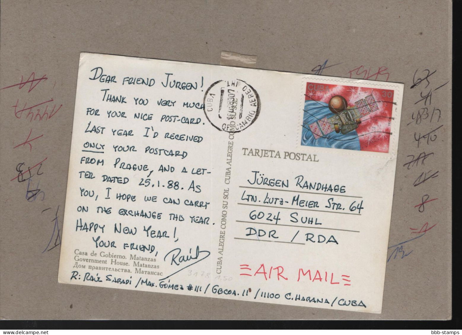 Kuba Cover / Card (A17) - Briefe U. Dokumente