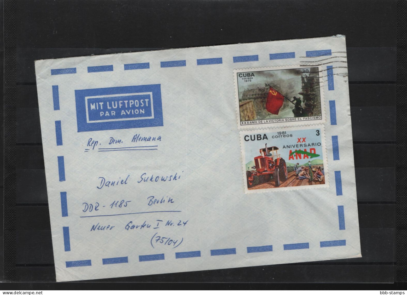 Kuba Cover / Card (A8) - Storia Postale