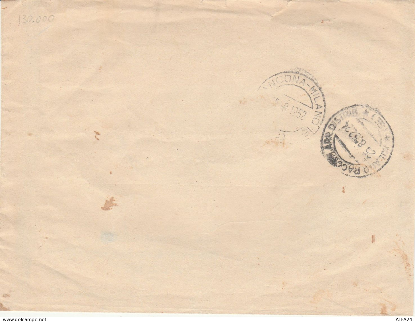 RACCOMANDATA SANMARINO 1952 L.200 PA  (RY4634 - Storia Postale