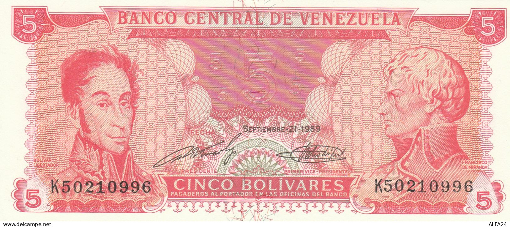 BANCONOTA VENEZUELA 5 UNC (RY4969 - Venezuela