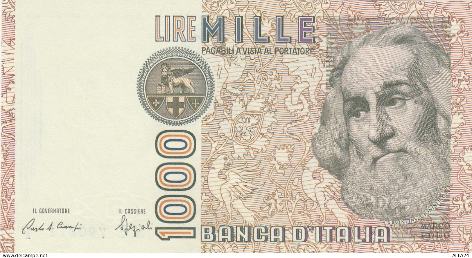 BANCONOTA ITALIA MARCO POLO 1000 UNC (RY4999 - 1.000 Lire