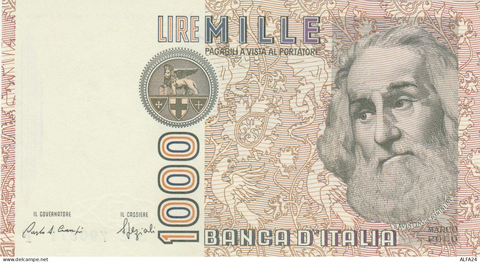 BANCONOTA ITALIA MARCO POLO 1000 UNC (RY4999 - 1000 Liras