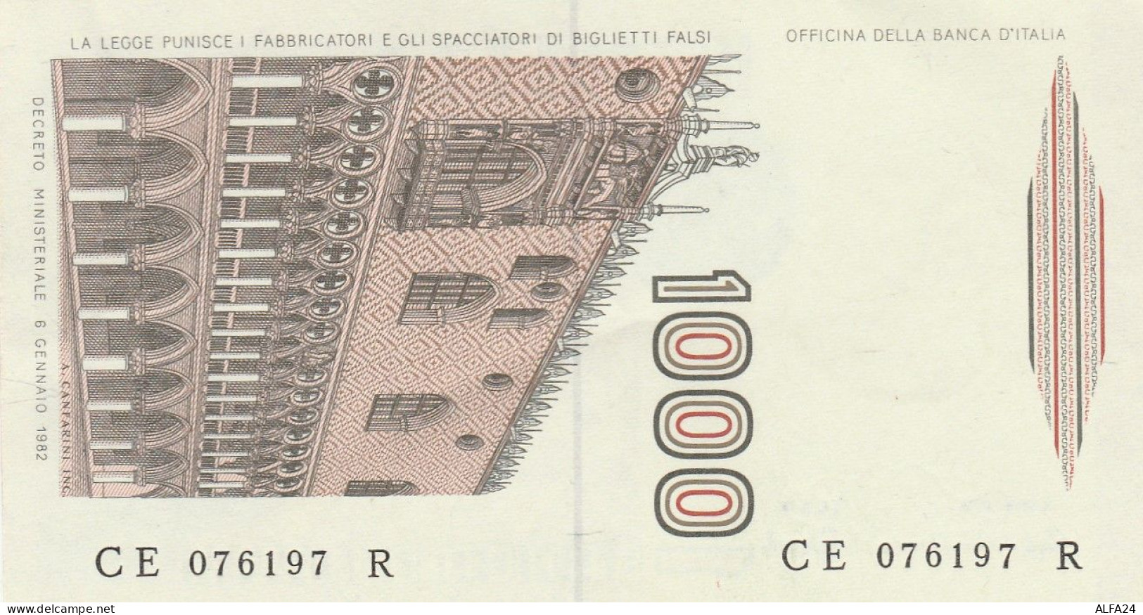 BANCONOTA ITALIA MARCO POLO 1000 UNC (RY4998 - 1000 Liras