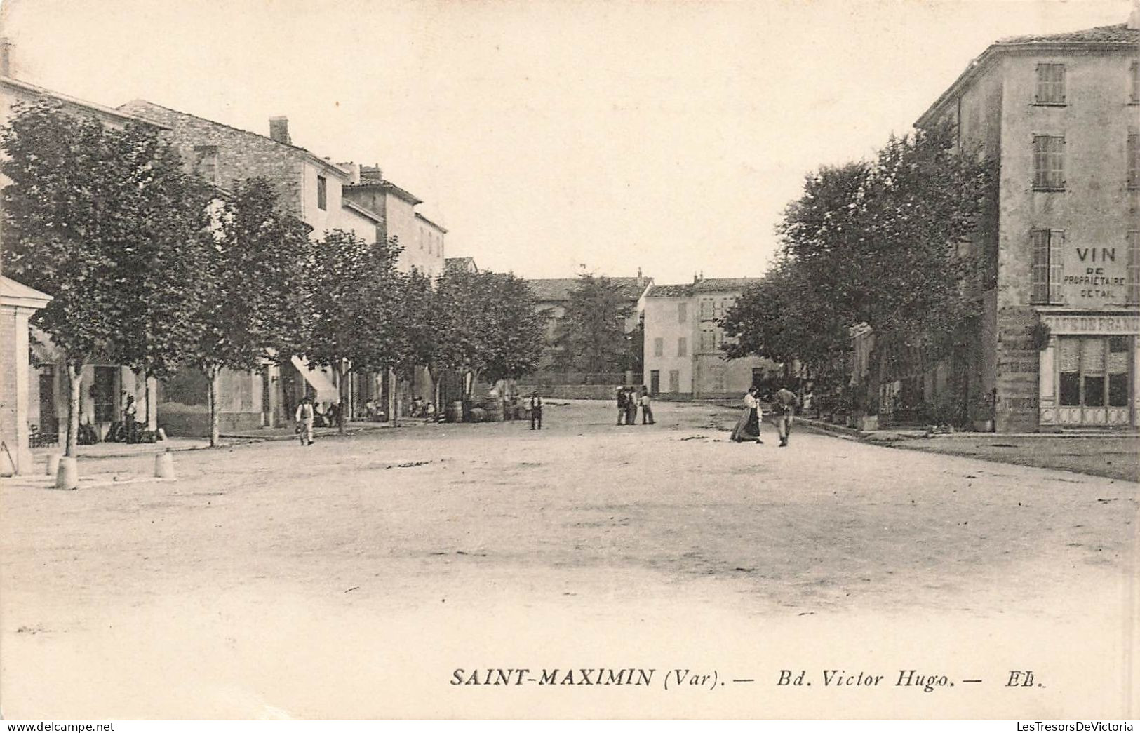 FRANCE - Saint Maximin - Boulevard Victor Hugo - Carte Postale Ancienne - Saint-Maximin-la-Sainte-Baume