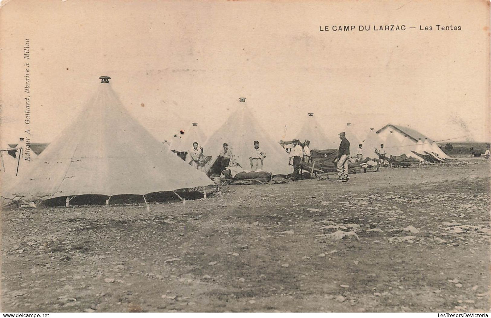 MILITARIA - Camp Du Larzac - Les Tentes - Carte Postale Ancienne - Casernes