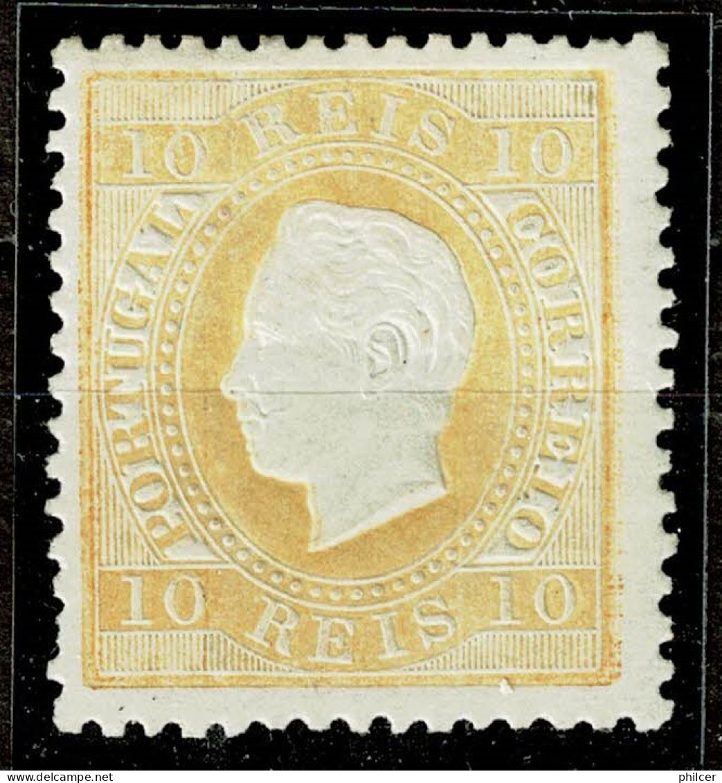 Portugal, 1870/6, # 37 Dent. 12 3/4, Tipo I, MH - Nuovi