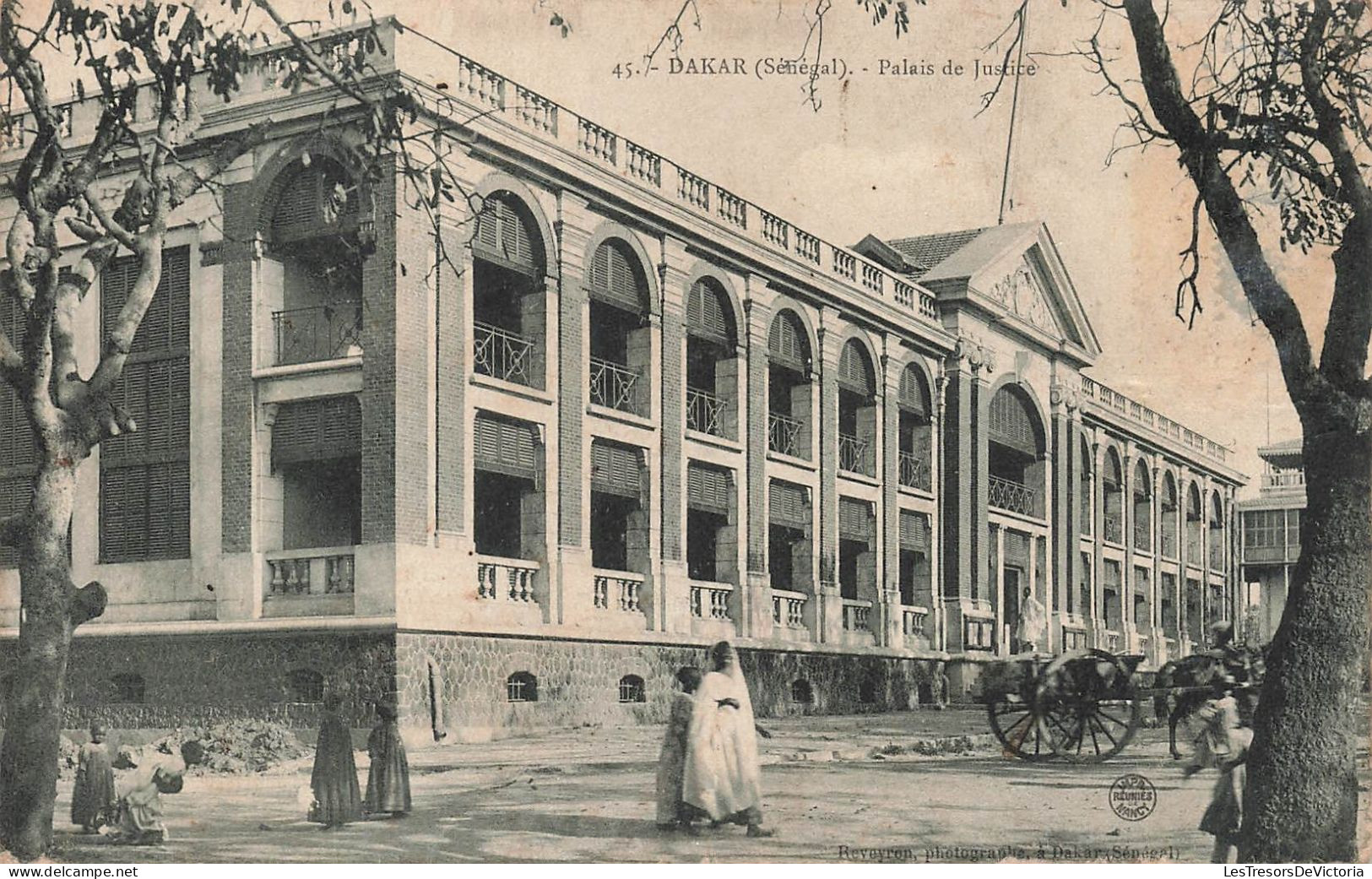 SENEGAL - Dakar - Le Palais De Justice - Enfants Dans La Rue - Carte Postale Ancienne - Senegal