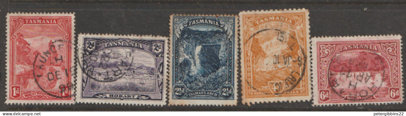 Tasmania  1899  Various Values    Fine Used - Usados