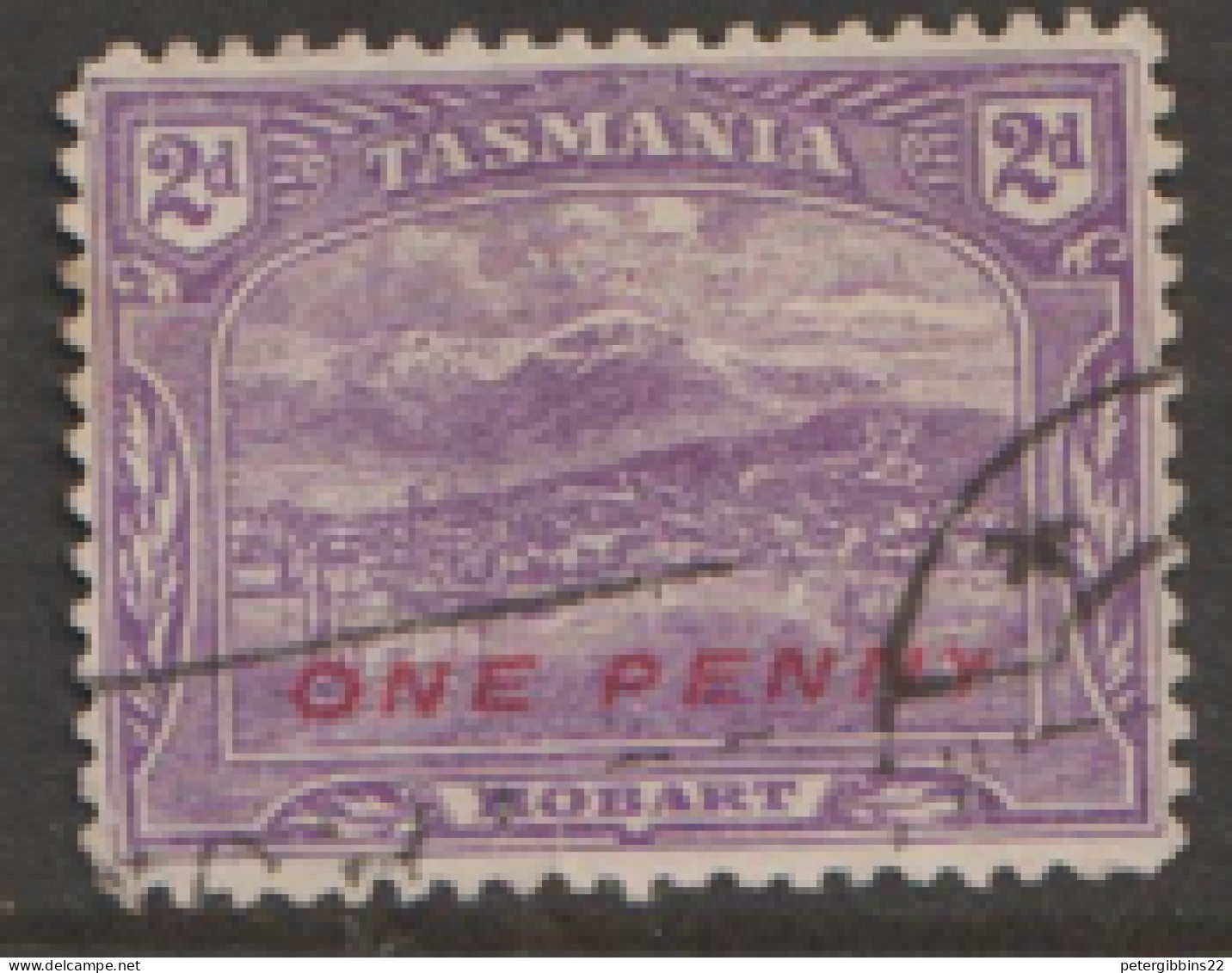 Tasmania  1912 SG  260a  1d  Overprint  Perf 11  Fine Used - Usados