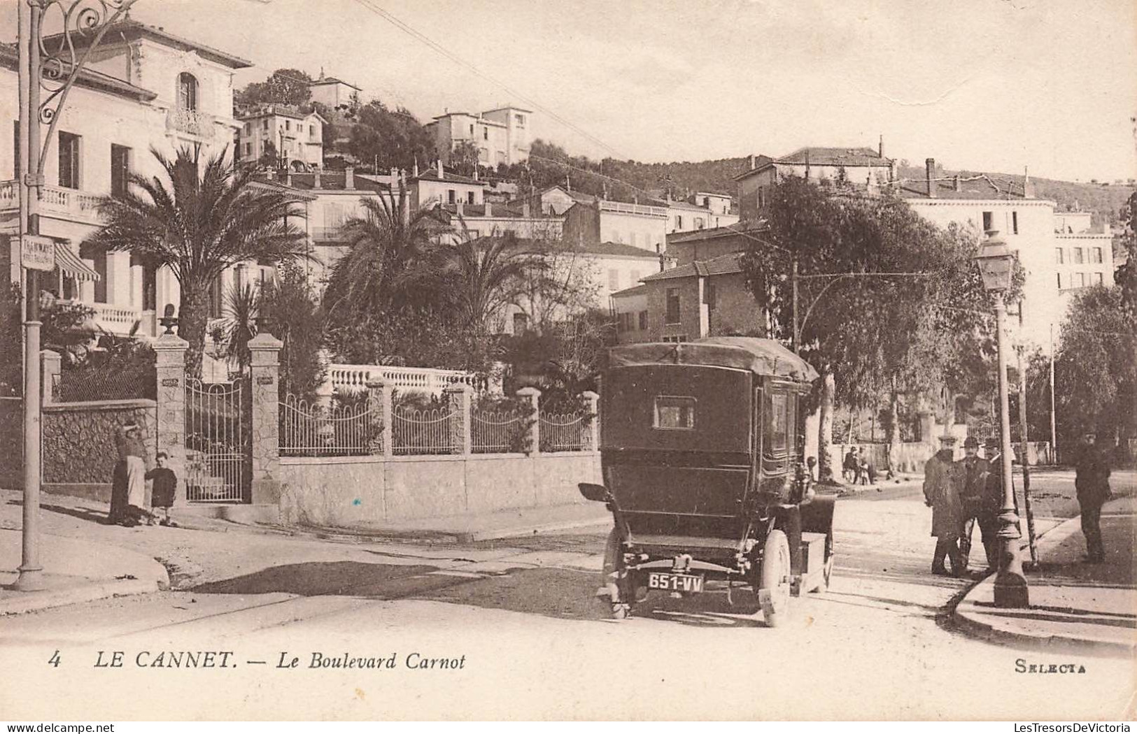 FRANCE - Le Cannet - Le Boulevard Carnot - Carte Postale Ancienne - Le Cannet